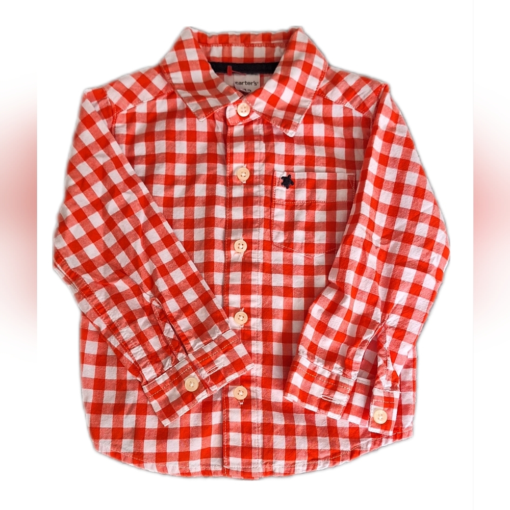 Carters Long Sleeve Shirt, 12 months